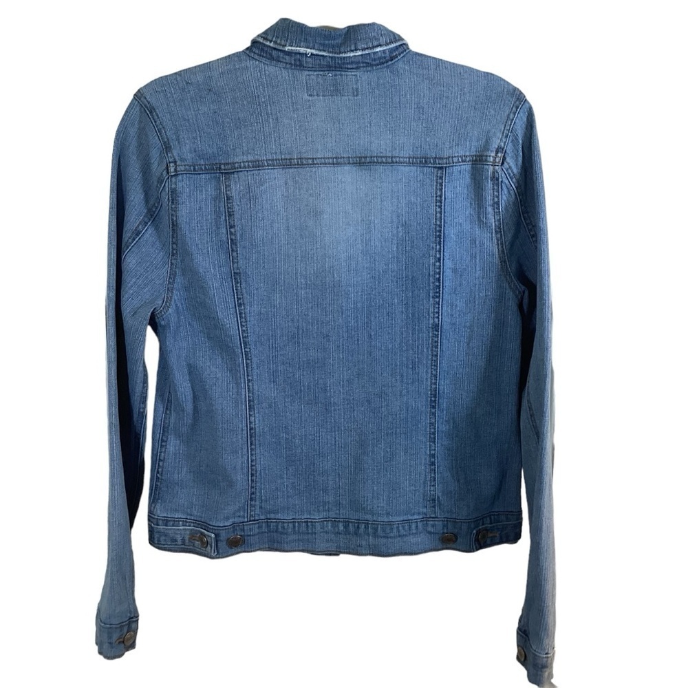 Route 66 Original Clothing Co Women’s Denim Distressed Jean Jacket. Size M - Picture 2 of 8